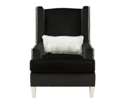 Harriotte Black Accent Chair