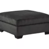 Charenton Charcoal Storage Ottoman