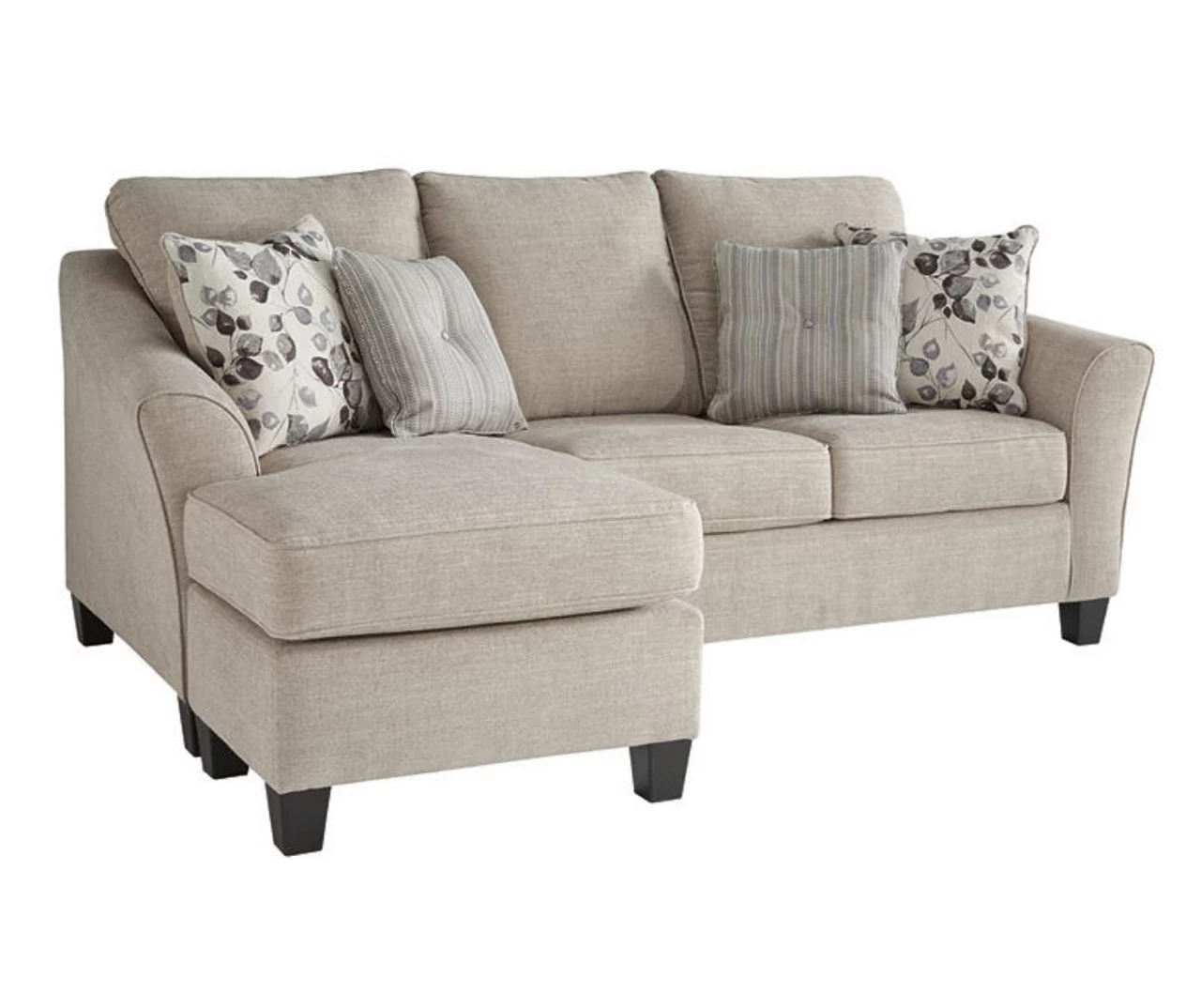 Abney Gray Sofa Chaise 1 Abney Gray Sofa Chaise