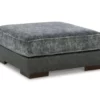 Larkstone Charcoal Oversize Accent Ottoman