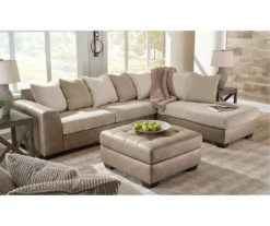 Keskin Brown Faux Leather Oversize Accent Ottoman 7 Keskin Brown Faux Leather Oversize Accent Ottoman -DHP SHOP 810612412 5