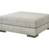 Regent Park Gray Oversize Accent Ottoman