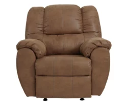 McGann Saddle Faux Leather Rocker Recliner