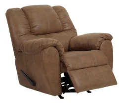McGann Saddle Faux Leather Rocker Recliner -DHP SHOP 810612511 A0 5