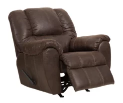 McGann Walnut Faux Leather Rocker Recliner -DHP SHOP 810612512 4