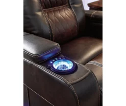 Composer Brown Faux Leather Power Recliner -DHP SHOP 810612553 3