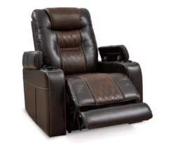 Composer Brown Faux Leather Power Recliner -DHP SHOP 810612553 6