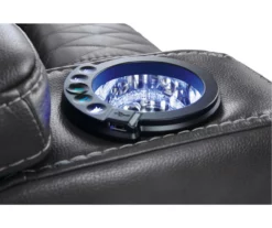 Composer Black Faux Leather Power Recliner -DHP SHOP 810612554 3