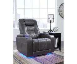 Composer Black Faux Leather Power Recliner -DHP SHOP 810612554 B0 1