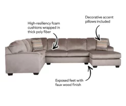 Broyhill Keeler Graystone Sectional -DHP SHOP 810613218 810613219 810613220 X0 1 1