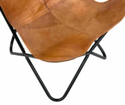 Tan Leather Butterfly Chair 5 Tan Leather Butterfly Chair -DHP SHOP 810616677 A0 3