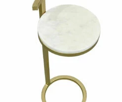 Marble & Metal Drink Side Table -DHP SHOP 810616678 A0 3