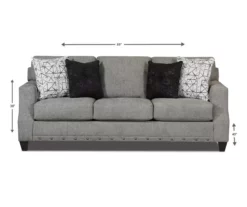 Alexandria Gray Chenille Sofa -DHP SHOP 810616679 A8