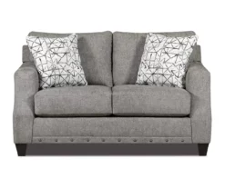 Alexandria Gray Chenille Loveseat