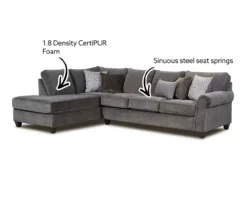 Broyhill Tripoli Slate Sectional & Ottoman Set 9 Broyhill Tripoli Slate Sectional & Ottoman Set -DHP SHOP 810616881 810616882 X0 1 1