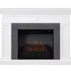 48" Faux Herringbone Mantel Electric Fireplace