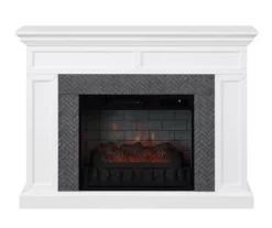 DHP SHOP 30 48" Faux Herringbone Mantel Electric Fireplace