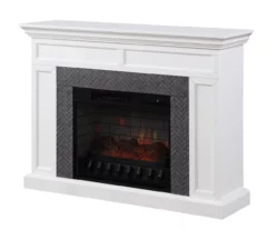 48" Faux Herringbone Mantel Electric Fireplace -DHP SHOP 810617761 A0 2