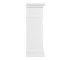62" White Marble Grand Electric Fireplace Console -DHP SHOP 810617766 A0 5