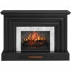 53.5" Black Petite Grand Electric Fireplace Console