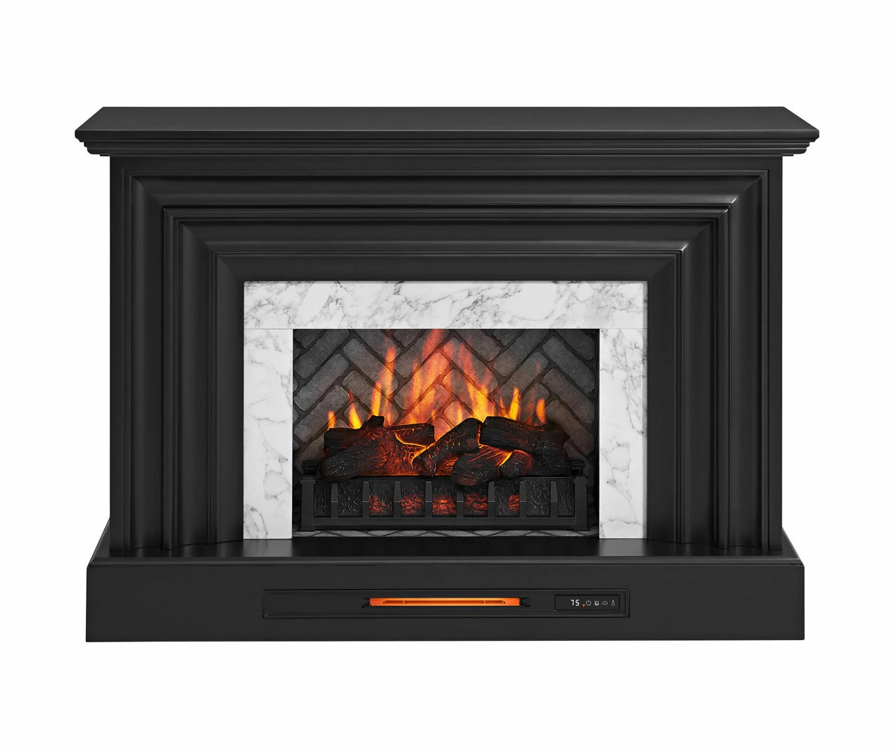 53.5" Black Petite Grand Electric Fireplace Console 1 53.5" Black Petite Grand Electric Fireplace Console