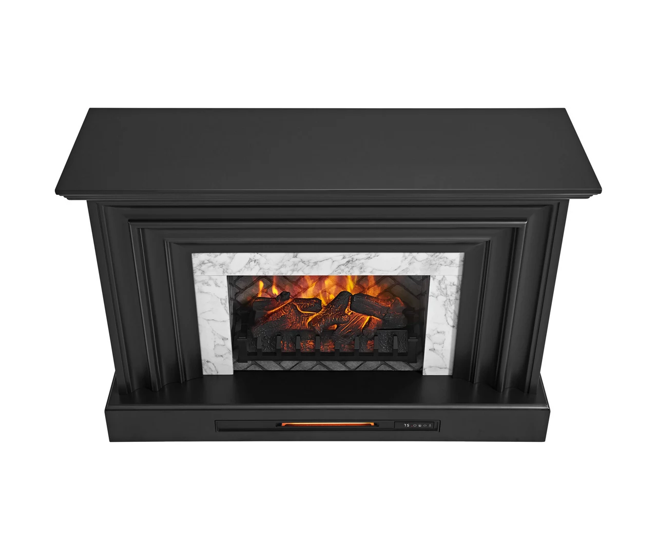 53.5" Black Petite Grand Electric Fireplace Console 7 53.5" Black Petite Grand Electric Fireplace Console - Image 7
