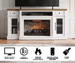 73.5" Castillo Electric Fireplace Console -DHP SHOP 810617768 M7