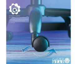 White & Black Faux Leather Gaming Chair -DHP SHOP 810618952 A0 7