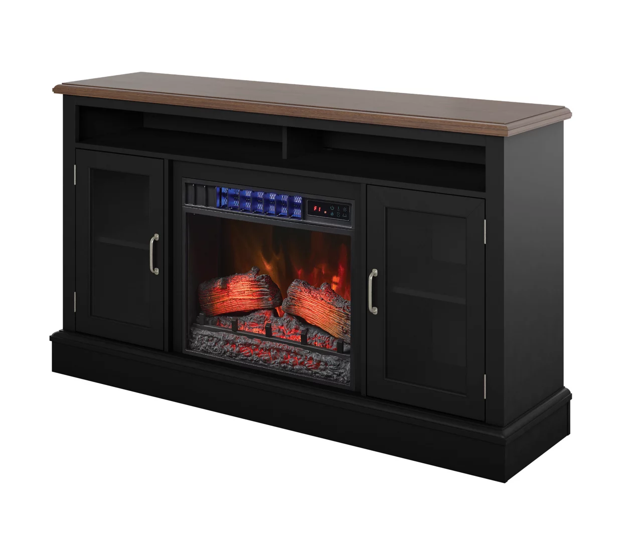 59.5" Black CoolGlow Electric Fireplace & Fan Console 7 59.5" Black CoolGlow Electric Fireplace & Fan Console - Image 7