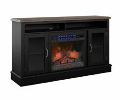 59.5" Black CoolGlow Electric Fireplace & Fan Console 17 59.5" Black CoolGlow Electric Fireplace & Fan Console -DHP SHOP 810620259 A0 4