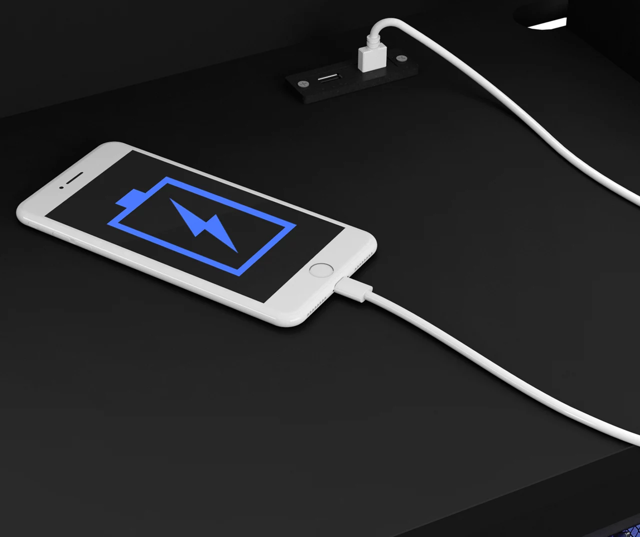 59.5" Black CoolGlow Electric Fireplace & Fan Console 3 59.5" Black CoolGlow Electric Fireplace & Fan Console - Image 3