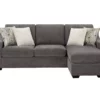 Gray Reversible Sofa Chaise