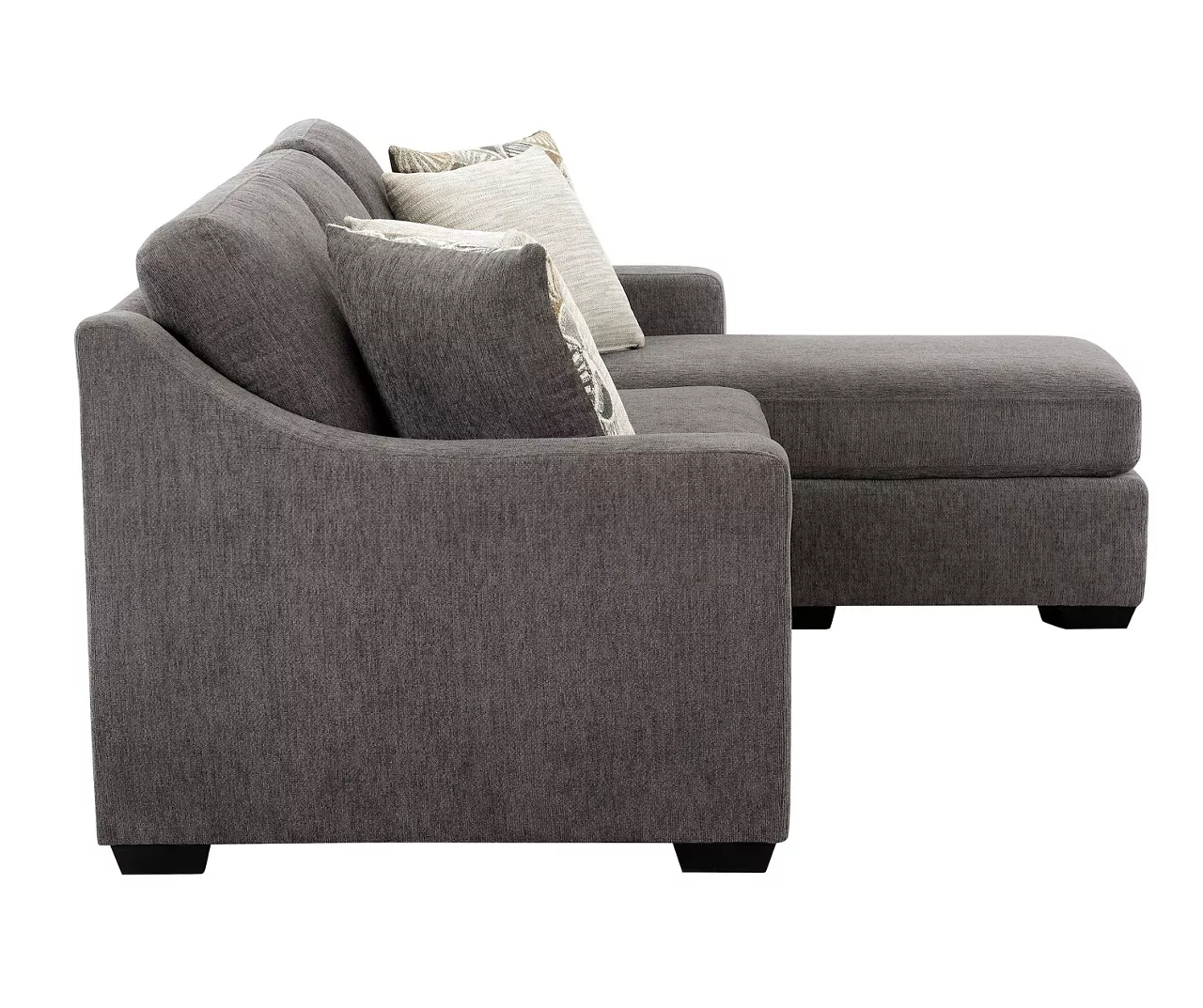 Gray Reversible Sofa Chaise 6 Gray Reversible Sofa Chaise - Image 6