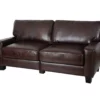 Serta Palisades Chestnut Bonded Leather Sofa