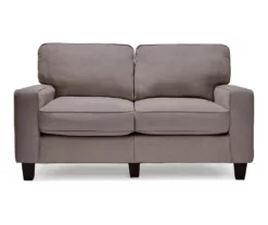 Palisades Glacial Gray Loveseat