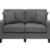 Palisades Dark Gray Loveseat