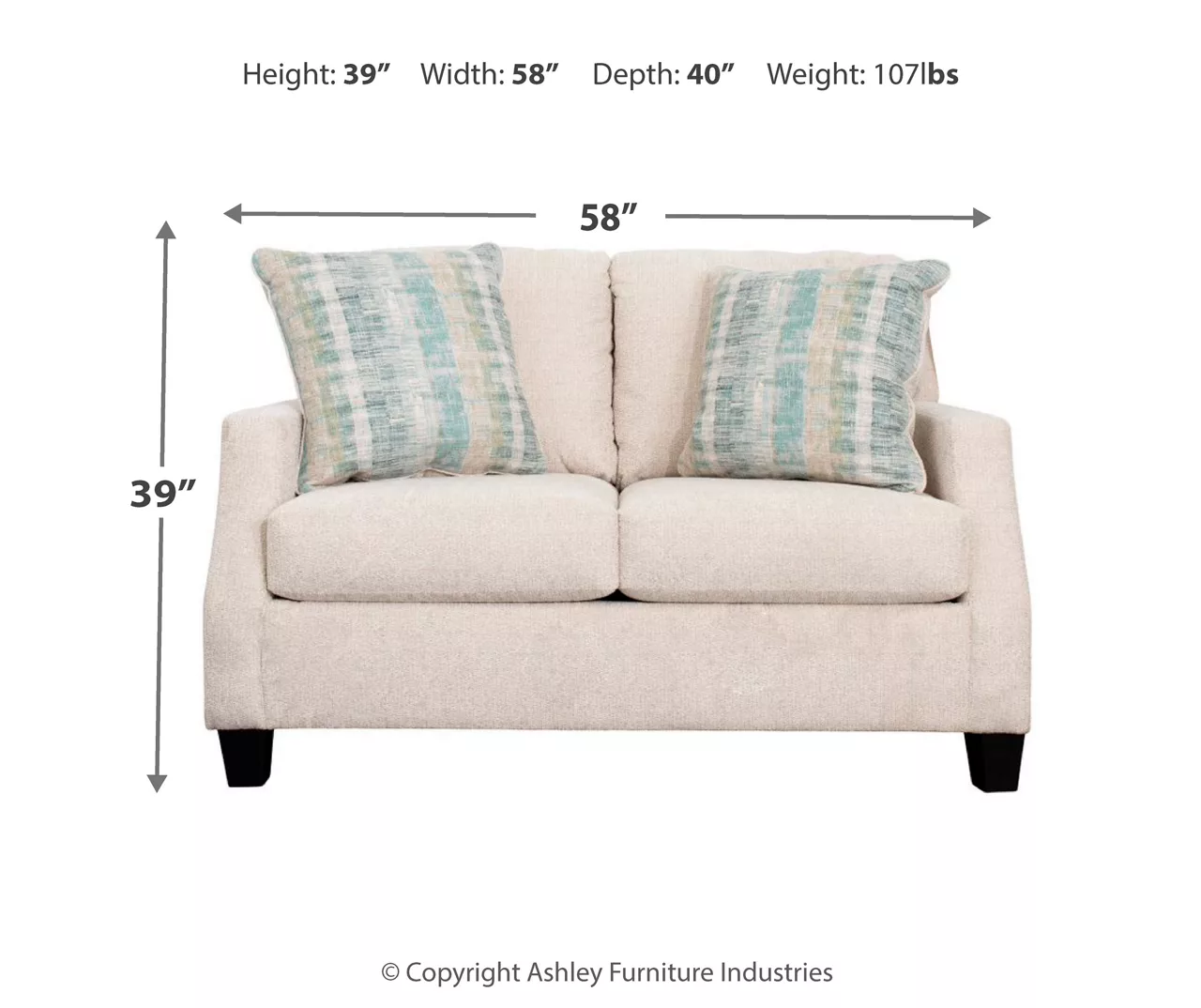 Cullendale Sandstone Cream Loveseat 8 Cullendale Sandstone Cream Loveseat - Image 8