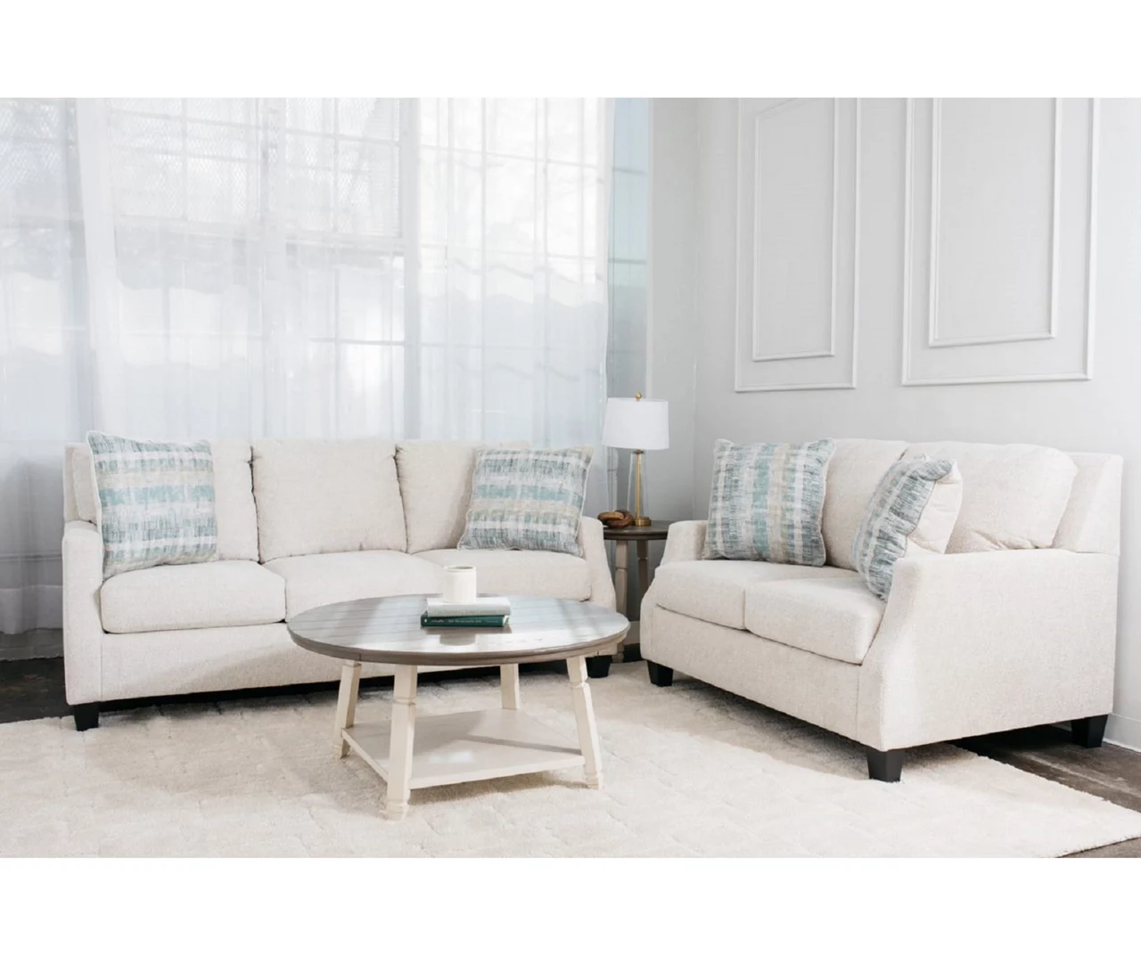 Cullendale Sandstone Cream Sofa 2 Cullendale Sandstone Cream Sofa - Image 2