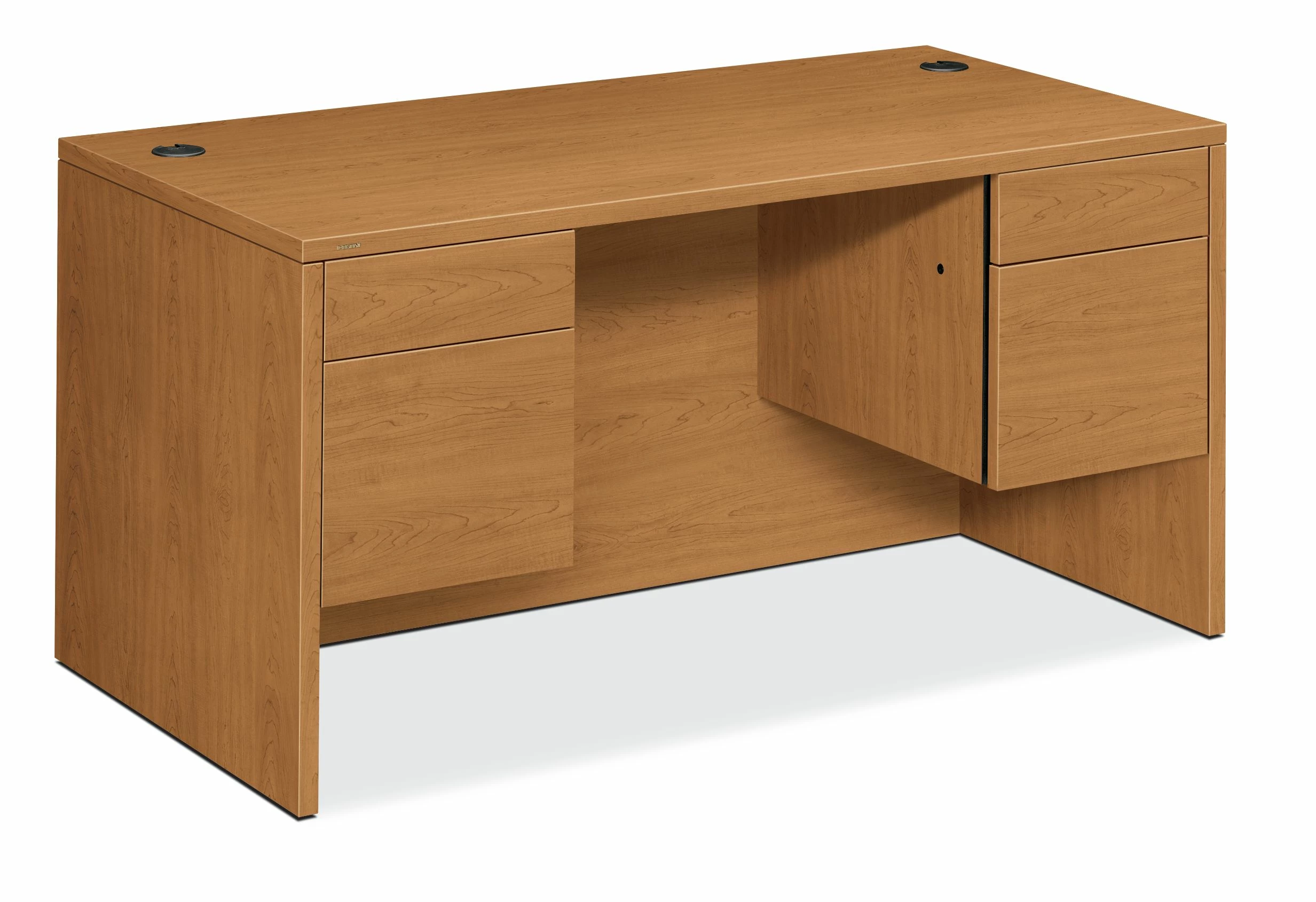 HON 10500 Series Double Pedestal Desk | 2 Box / 2 File Drawers | 60"W | Harvest Finish 1 HON 10500 Series Double Pedestal Desk | 2 Box / 2 File Drawers | 60"W | Harvest Finish