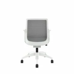 HON Cliq Office Chair | Fog Mesh Back | Synchro-Tilt | Basalt Seat Fabric | Designer White Frame -DHP SHOP HON Cliq HCLQT.W0.TC2 .F.S.IF .APX25.NL .SB .DW 0180 001
