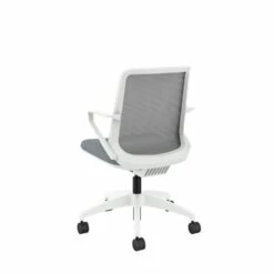 HON Cliq Office Chair | Fog Mesh Back | Synchro-Tilt | Basalt Seat Fabric | Designer White Frame -DHP SHOP HON Cliq HCLQT.W0.TC2 .F.S.IF .APX25.NL .SB .DW 0210 001