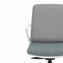 HON Cliq Office Chair | Fog Mesh Back | Synchro-Tilt | Basalt Seat Fabric | Designer White Frame -DHP SHOP HON Cliq HCLQT.W0.TC2 .F.S.IF .APX25.NL .SB .DW 600 002