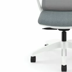 HON Cliq Office Chair | Fog Mesh Back | Synchro-Tilt | Basalt Seat Fabric | Designer White Frame -DHP SHOP HON Cliq HCLQT.W0.TC2 .F.S.IF .APX25.NL .SB .DW 600 003