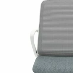 HON Cliq Office Chair | Fog Mesh Back | Synchro-Tilt | Basalt Seat Fabric | Designer White Frame -DHP SHOP HON Cliq HCLQT.W0.TC2 .F.S.IF .APX25.NL .SB .DW 600 005