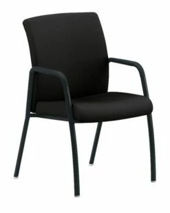 HON Ignition 4-Leg Guest Chair | Black Fabric | Black Frame
