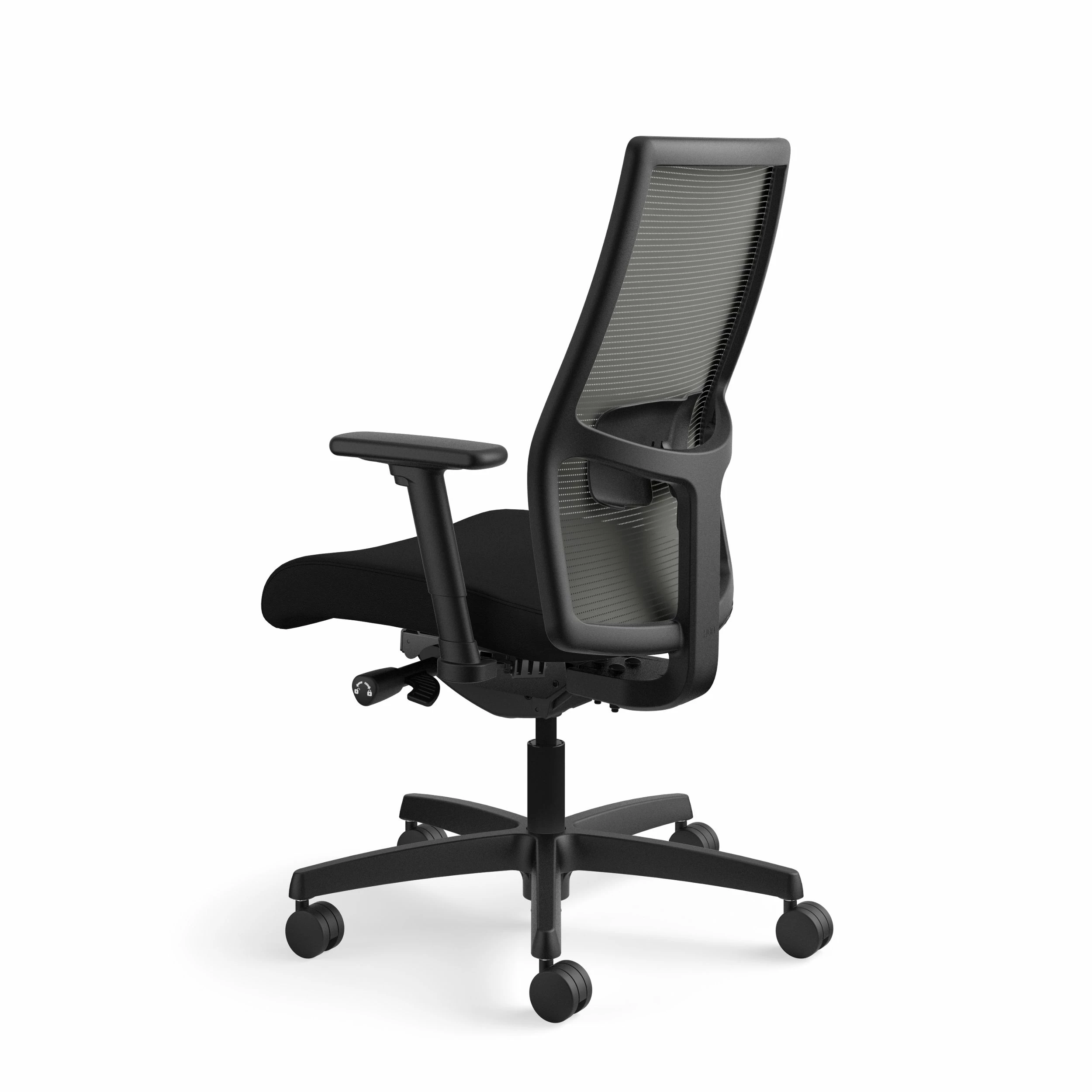HON Ignition 2.0 Mid-Back Task Chair | Charcoal 4-way Stretch Mesh Back | Easy Assembly | Black Fabric | Black Frame 9 HON Ignition 2.0 Mid-Back Task Chair | Charcoal 4-way Stretch Mesh Back | Easy Assembly | Black Fabric | Black Frame - Image 9