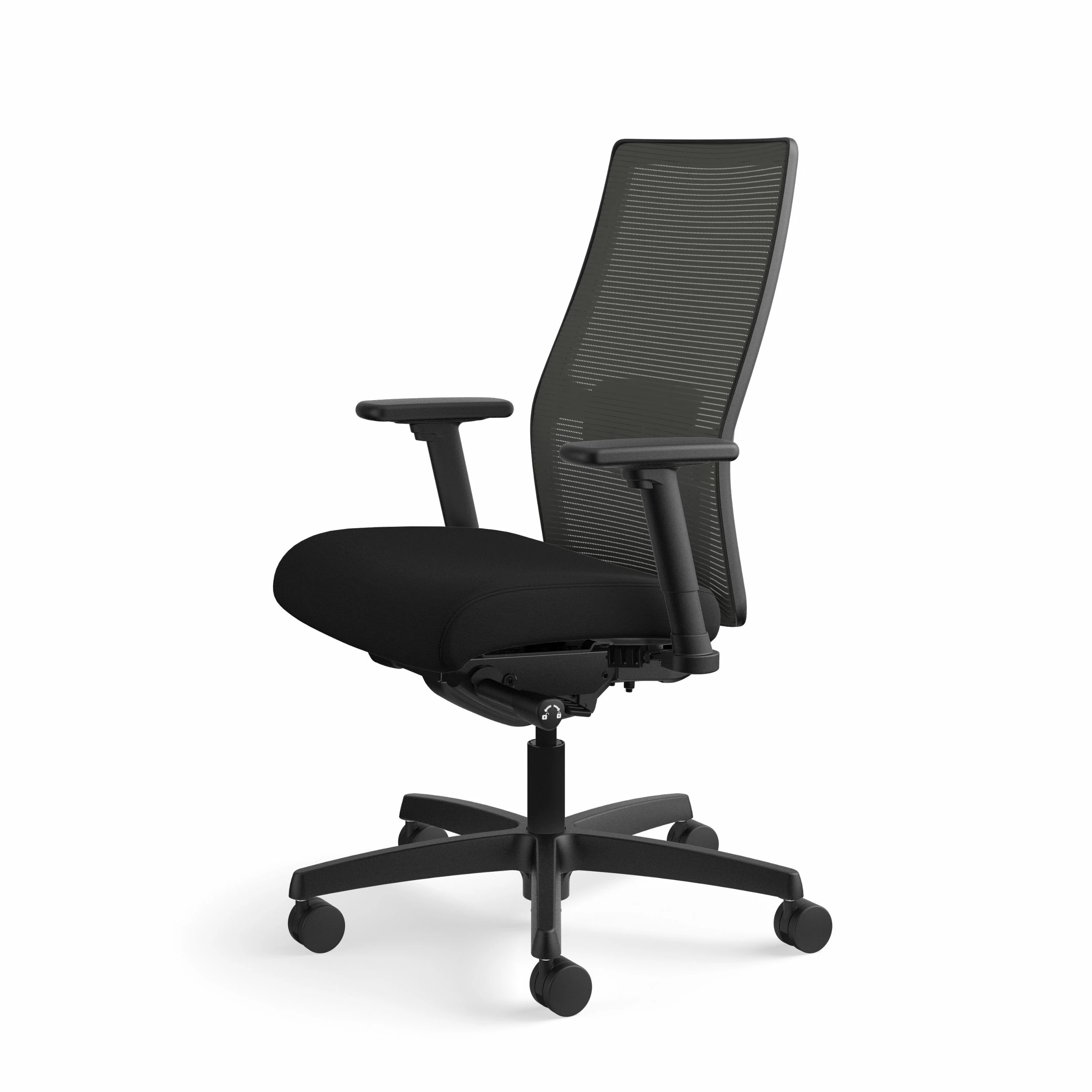 HON Ignition 2.0 Mid-Back Task Chair | Charcoal 4-way Stretch Mesh Back | Easy Assembly | Black Fabric | Black Frame 11 HON Ignition 2.0 Mid-Back Task Chair | Charcoal 4-way Stretch Mesh Back | Easy Assembly | Black Fabric | Black Frame - Image 11