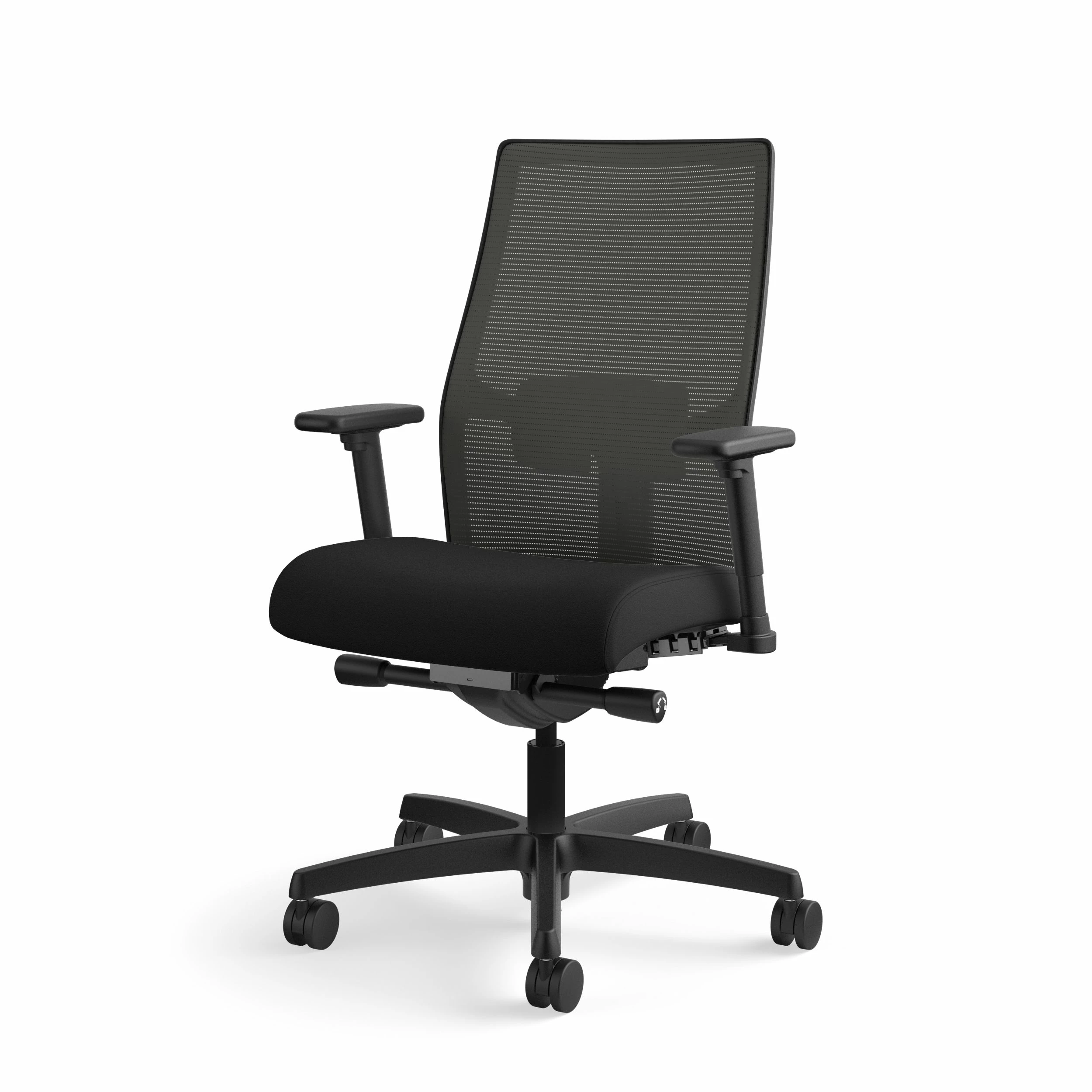 HON Ignition 2.0 Mid-Back Task Chair | Charcoal 4-way Stretch Mesh Back | Easy Assembly | Black Fabric | Black Frame 12 HON Ignition 2.0 Mid-Back Task Chair | Charcoal 4-way Stretch Mesh Back | Easy Assembly | Black Fabric | Black Frame - Image 12