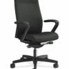 HON Ignition 2.0 Mid-Back Upholstered Task | Andvanced Synchro-Tilt | Fixed Arms | Iron Ore Fabric