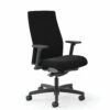 HON Ignition Mid-Back Task Chair | Easy Assembly | Advanced Synchro-Tilt Control | Hard Casters | Height- And Width-Adjustable Arms | Black Frame | Black Fabric